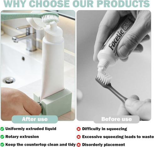 QUWXNXO 3 Pcs Toothpaste Squeezer,Tube Squeezer with Frosted Handles,Toothpaste Roller Squeezer Tool,Toothpaste Tube