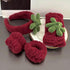 Ivyu Spa Skincare Headbands& Wristband Set,Cute Strawberry Makeup Headband For Women Girls,Non Slip Sponge Headband,Skincare-Padded Soft Thick Terry Cloth Hair Band Accessory.