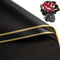 RUSPEPA 20 Sheets Flower Wrapping Paper - Black - Gold Edge Waterproof Floral Bouquet Packaging for Birthday, Wedding,