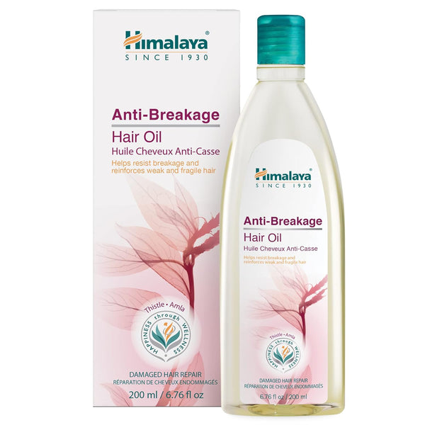Himalaya Anti-Breakage Hair Oil, Thistle and Amla, 6.76 oz (200 ml) for Damaged Hair