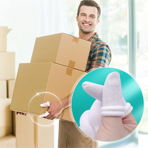 Pack 60 Dimora Finger Cots, of (Large Size) Finger Protectors, Breathable Bandages for Wound Care, Stretchy Sleeves