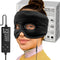 sticro Sinus Relief Mask - Moist Heat Electric Face Heating Pad with 3 Temp Settings, Black