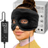 sticro Sinus Relief Mask - Moist Heat Electric Face Heating Pad with 3 Temp Settings, Black