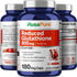 NusaPure Reduced Glutathione 500mg, 180 Veggie Capsules, Vegan & Non-GMO L-Glutathione Supplement