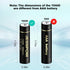 JESSPOW 10440 Rechargeable Battery, 3.7V 350mAh Li-ion Batteries for LED Flashlight Torch, 4 Pack