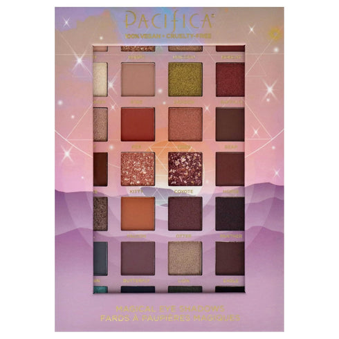 Pacifica Animal Magic Eyeshadow Palette – 28 Shades, Highly Pigmented, Talc-Free, Vegan & Cruelty-Free, 0.89 oz