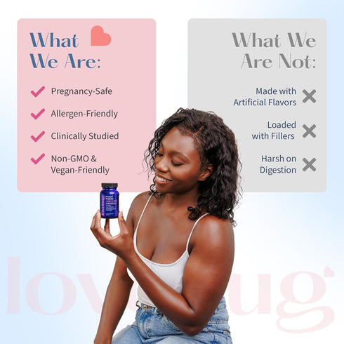 Lovebug Prenatal Probiotic, Helps with Morning Sickness, Nausea & Digestion, Multi Strain 20 Billion CFU, 30 Capsules