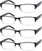 Eyekepper Reading Glasses - 4 Pack with Reading Sunglasses for Men and Women, Two-Tone Reader Eyeglasses