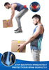 Back Brace for Lower Back Pain Relief with Lumbar Pad for Men and Women - Gray/Blue, S/M Fit