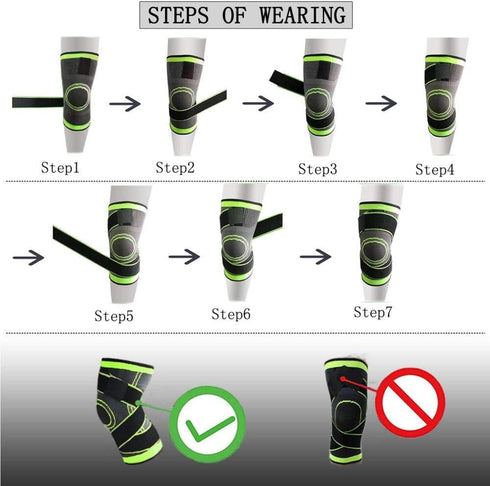 DCF Knee Braces, Compression Sleeve for Men and Women, Knee Pain Relief, Fitness Support for Sports, 2XL, Red