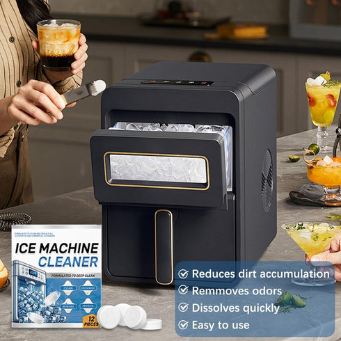 TIMLIFE 24 Ice Machine Cleaner Maker Descaler - Clean Tablets for Ice Machine, Compatible with Opal, Kitchenaid, Helps