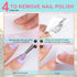 NXJ INFILILA Lint Free Nail Wipes, 600CS Natural Wood Pulp, Acetone Nail Polish Remover Pads for Salon Supplies