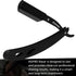 Professional Straight Razor for Men, 20 Barber Razor Blades & Carrying Case, Straight Edge Shaving Kit