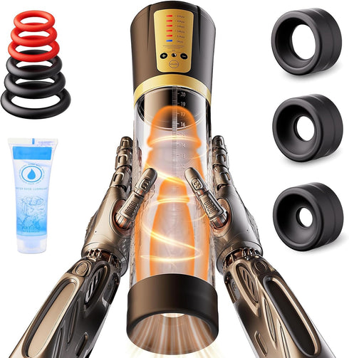 Rewuwa Male Penis Pump Sex Toys, Automatic Enlargers & Extend Pump for Men