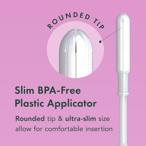Multipack, (40 Count, Rael Tampons, Slim Applicator with Organic Cotton Core, Regular and Super Absorbency, BPA-Free