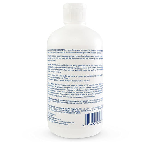 Schooltime Lice and Nit Shampoo for Kids, Highly Effective Elimination & Maintenance of Super Lice and Eggs