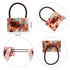Willbond 4 Pieces Acrylic Ponytail Cuff, Tortoise Shell High Pony Rope Hair Ties, Sweet Color for Women Accessories