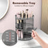 Rotating Makeup Organizer 360° - Adjustable Layer Cosmetic Storage Lazy Susan for Dresser Bathroom, Medium, Gray