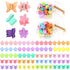 YISSION 80Pcs Mini Hair Clips - Small Flower & Tiny Butterfly Hair Accessories for Girls Women with Box, Random Pastel