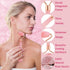 Jade Roller for Face - Rose Quartz Skin Care, Stone Facial Roller, Face Massager for Women, Relieve Stress