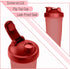 Mr. Pen Shaker Bottles for Protein Mixes, 28 oz, 2 Pack, Blue & Red, Protein Shaker Bottle with Wire Whisk Ball