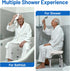 6 Shower Chair for Elderly Shower Seat for Inside Tub Tool-Free Shower Stool Adjustable Heights Bathtub Chairs