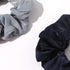 Silk Satin Scrunchies for Women, Big Hair Ties, No Crease Ponytail Holder, Soft Elastic Hair Bands, Blue