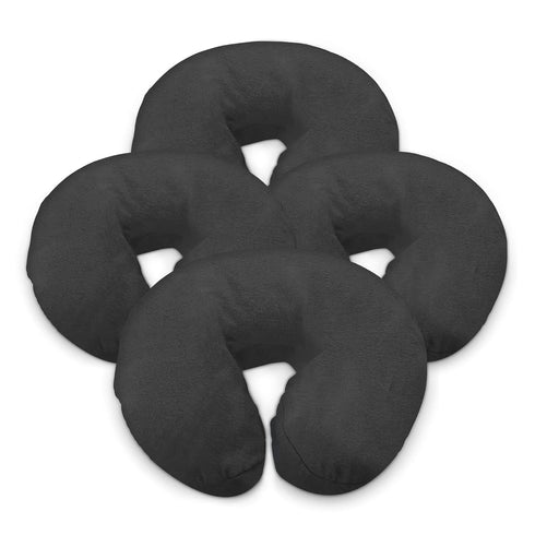 London Linens Pack of 4, Premium Extra Thick 100% Cotton Flannel Massage Tables Face Cradle Covers - Includes 4 pcs
