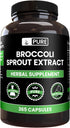 PURE ORIGINAL INGREDIENTS Broccoli Extract Powder Capsules (365 Capsules) Pure, No Artificial Color, No Fillers