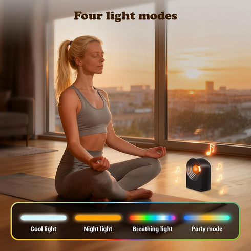 UNEEDE White Noise Sound Machine with Bluetooth Functionality, Night Light, Portable Bluetooth Speaker with Noise