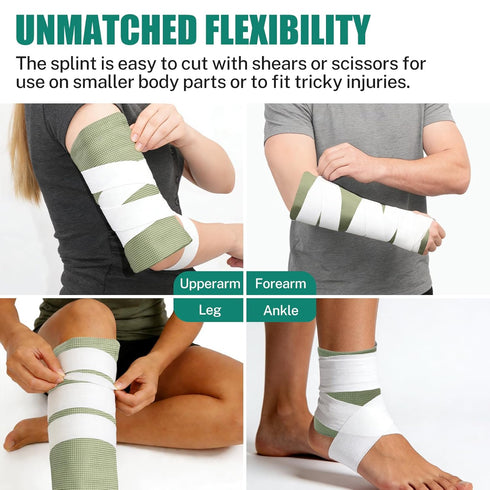 WONDSIGHIN Shapeable Finger Splint, Stabilizer with Secure Support, Universal Sizing for Knuckle and Arthritis Pain