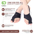 Bunion Corrector with Splint, Effective Orthopedic Toe Separators for Women & Men, Pain Relief for Hallux Valgus (Black)