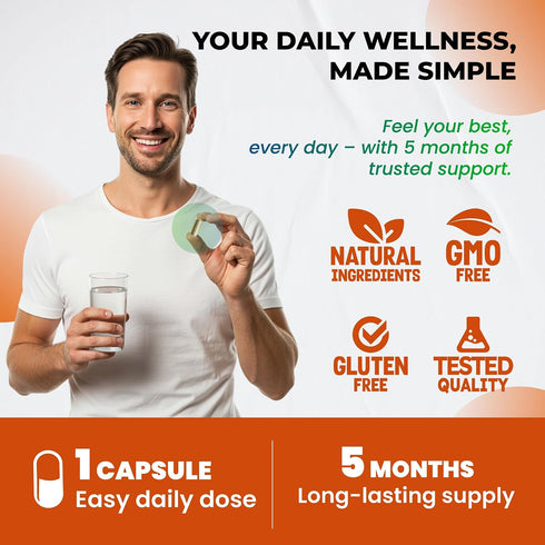 Immunity 150 Organic Apple Cider Vinegar Capsules Enhanced with Cinnamon, Turmeric - Ultra Supplement for Digestive