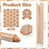 SHENLIU 200 Pack 200 Packing Packaging (23.3 x4.3 x1.6 Inch) Baguette Paper Bags with Clear Front Window and Seal