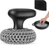 Cast Iron Scrubber, Dish Scrub Brush, 316 Cast Iron Cleaner Chainmail Scrubber for Cast Iron Pan Cleaning