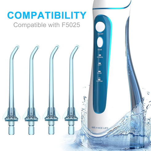 Replacement Tips for Oralfree Nicwell Water Flosser, Jet Tip Replacement Heads in Blue