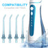 Replacement Tips for Oralfree Nicwell Water Flosser, Jet Tip Replacement Heads in Blue