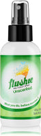 Flushie Pre-Toilet Spray for Poop - Travel Size Bathroom Deodorizer, Unscented, 4oz
