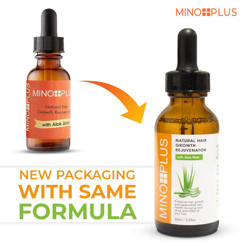 Natural Hair Growth Serum, 60ml / 2fl oz, For Longer, Stronger, Thicker Hair, with Aloe Vera