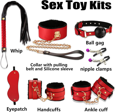 jzqcsping 20pcs Set Anal Plug Adult Sex Toys,BDSM Bondage Sex Restraints with Dildo Anal Toys and Anal Beads Butt