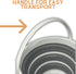 10L Collapsible Buckets for Cleaning, Foldable Beach Bucket with Handle, Collapsible Water Bucket