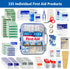 First Aid Only OSHA-Compliant 100-Person Emergency First Aid Kit, 335 Pieces for Home, Work, Travel