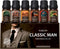Classic Man Fragrance Oils Set, Mens Essential Oils Set - Pine, Sweet Tobacco, Bay Rum, Cologne, Sandalwood