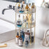 Rotating Makeup Organizer for Vanity | 3 Tier High-Capacity Clear Cosmetic Storage, Perfume Organizers, Dresser