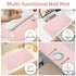 Subay Nail Art Table Mat, Soft Microfiber PU Leather Nail Hand Rest Cushion, Foldable Manicure Pad - Pink
