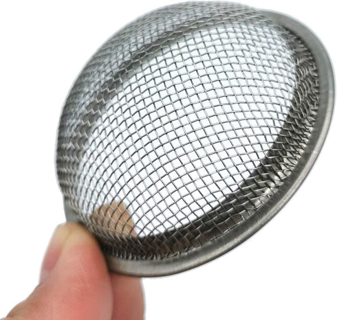 Stainless Steel Hookah Bowl Screen, Metal Heat Management System, 2pcs Silver Screen (No Bowls Included)
