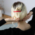 Large Plastic Dome Hair Barrettes Clips - 18 Pcs Decorative Clamps for Half Updo & Ponytail - For Girls, Women with