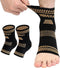 INDEEMAX Copper Ankle Brace for Women Men, Copper Infused Ankle Compression Support Sleeve for Plantar Fasciitis,