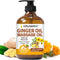 Ginger Oil, Natural Body Oil for Skin, Massage Oil for Lymphatic Drainage, Warming and Relaxing for Gifts