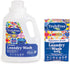Laundry Detergent for Sensitive Skin, Plant-Based, Gentle & Safe for Baby Clothes, 50 Loads, Includes 1 Refillable